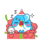 かわいい青い鳥のハッピークリスマス（個別スタンプ：19）