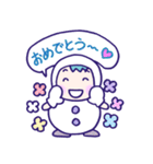 ぜんぶかわいい ゆきだるま2 SNOWMAN（個別スタンプ：15）