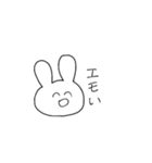 ゆるうさぎはいつも笑顔（個別スタンプ：4）