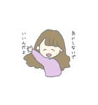 毎日使える！ゆるふわ女の子のスタンプ（個別スタンプ：24）