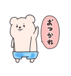 ＊ポップなクマン＊あいさつスタンプ（個別スタンプ：10）