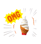 冷んやりスイーツ あいさつ／リアクション（個別スタンプ：8）