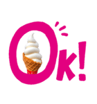 冷んやりスイーツ あいさつ／リアクション（個別スタンプ：18）