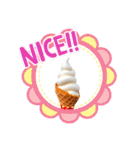 冷んやりスイーツ あいさつ／リアクション（個別スタンプ：22）