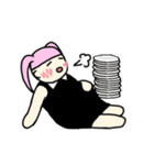 きゅうり大好きめろちゃん（個別スタンプ：3）