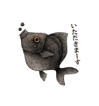 ペン画の金魚LINEスタンプ（個別スタンプ：2）