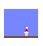 バード，Mochi，クリスマスの誕生日（個別スタンプ：4）