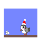 バード，Mochi，クリスマスの誕生日（個別スタンプ：13）