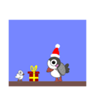 バード，Mochi，クリスマスの誕生日（個別スタンプ：14）