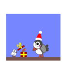 バード，Mochi，クリスマスの誕生日（個別スタンプ：15）