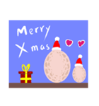 バード，Mochi，クリスマスの誕生日（個別スタンプ：20）