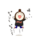 転校生のまぁこチャン（個別スタンプ：1）