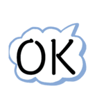 OK＆NO＆ぴえんスタンプ（個別スタンプ：1）