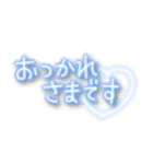 ゆるい手書き文字/量産型/推し/青（個別スタンプ：39）