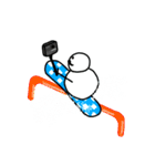 ひげ雪だるま☆年末年始は忙しい②（個別スタンプ：32）