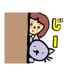 女の子の冬のスタンプ（個別スタンプ：24）