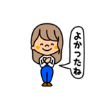 繊細女子（個別スタンプ：13）