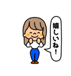 繊細女子（個別スタンプ：14）