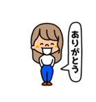 繊細女子（個別スタンプ：31）