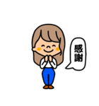 繊細女子（個別スタンプ：32）