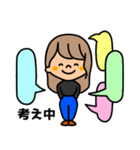 繊細女子（個別スタンプ：38）