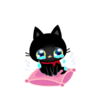黒猫子猫ちゃんのほっこりな日々(改)（個別スタンプ：25）
