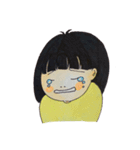 おんなのこ(黄)（個別スタンプ：1）