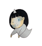 おんなのこ(黄)（個別スタンプ：7）