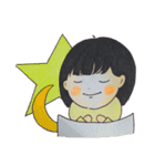 おんなのこ(黄)（個別スタンプ：10）