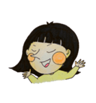 おんなのこ(黄)（個別スタンプ：16）