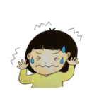 おんなのこ(黄)（個別スタンプ：18）