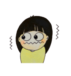 おんなのこ(黄)（個別スタンプ：19）