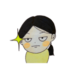 おんなのこ(黄)（個別スタンプ：22）