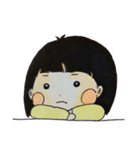 おんなのこ(黄)（個別スタンプ：23）