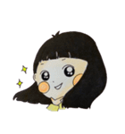 おんなのこ(黄)（個別スタンプ：27）