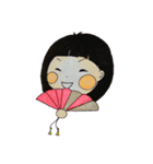 おんなのこ(黄)（個別スタンプ：28）