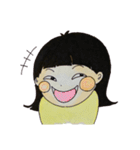 おんなのこ(黄)（個別スタンプ：30）