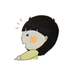 おんなのこ(黄)（個別スタンプ：32）