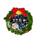 【背景が動く】キラキラのクリスマス＆新年（個別スタンプ：3）