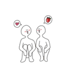 もち子ともち男（個別スタンプ：9）