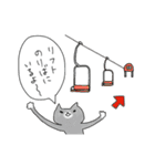 スノボねこ1（個別スタンプ：9）