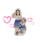 Girls stickers/姉妹スタンプ（個別スタンプ：6）