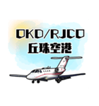 飛行機・航空ファン〜空港コード③〜（個別スタンプ：10）