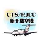 飛行機・航空ファン〜空港コード③〜（個別スタンプ：11）