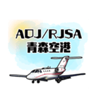 飛行機・航空ファン〜空港コード③〜（個別スタンプ：14）