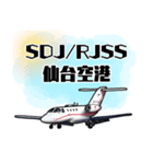 飛行機・航空ファン〜空港コード③〜（個別スタンプ：21）