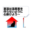 茶トラ白猫と健康（個別スタンプ：21）