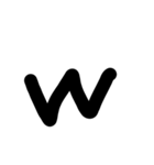 てがきの文字です（個別スタンプ：16）