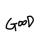 てがきの文字です（個別スタンプ：21）