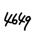 てがきの文字です（個別スタンプ：24）